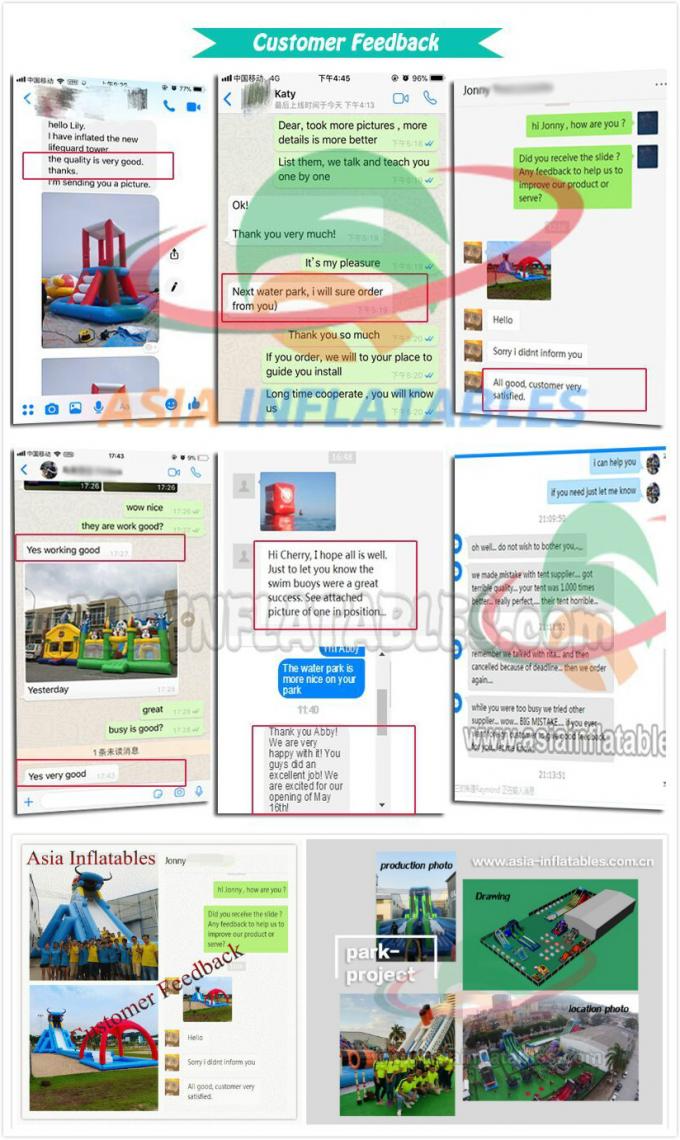 Attrezzatura gonfiabile acqua del mare/della spiaggia parco/del lago 3 anni di garanzia