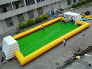Large Scale Inflatable Soccer Filed , Inflatable Amusement Park Playground