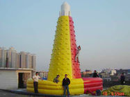 8M Multi-Style Pyramid Rock Climbing Wall , Inflatable Amusement Park