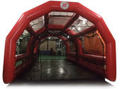 Inflatable batting cages