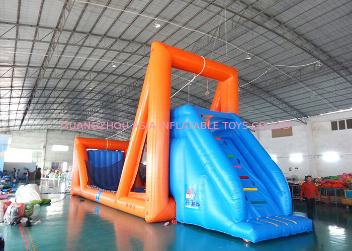 Green Inflatable Zip Line Sports For Outdoor Event Adventure Games