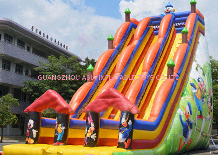 Backyard Dry and Wet Slides With Silk - Screen Printing  / Inflatable Pool Slide