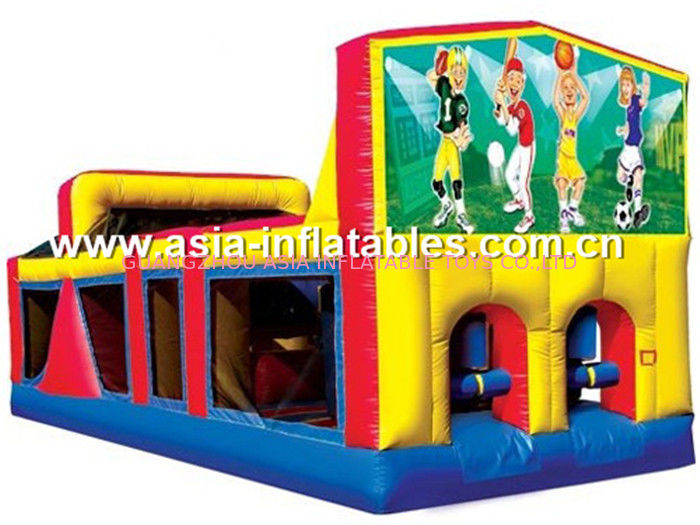 Inflatable Obstacle Challenges Games In Sport Theme For Adults