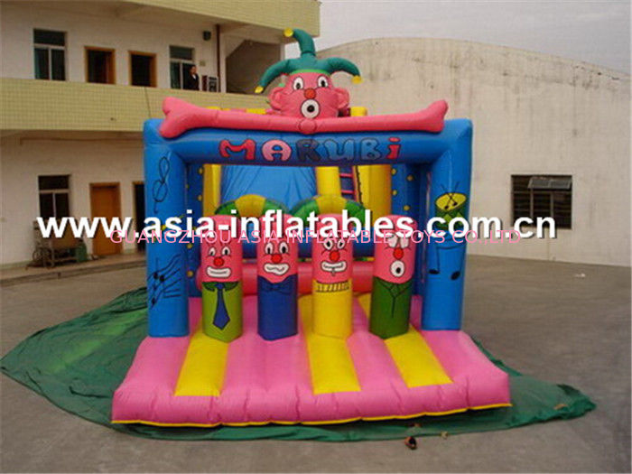Hot clown inflatable jumping bounce funny inflatable combo