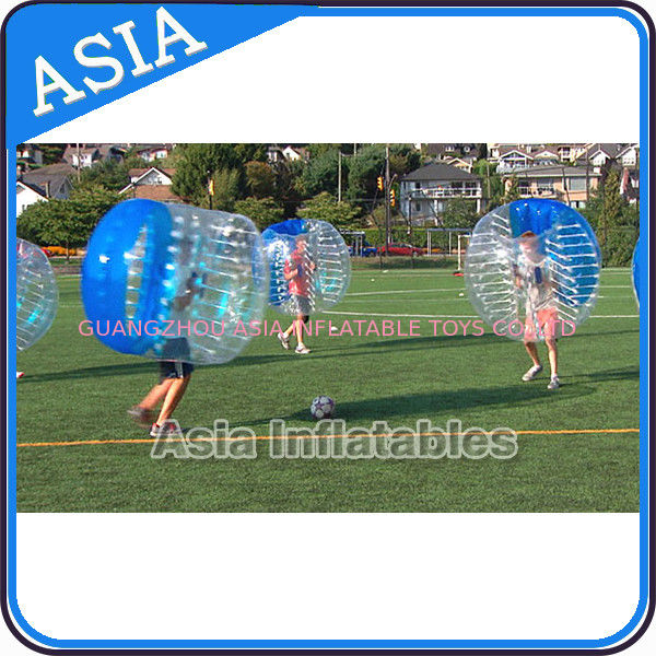 Half Clear Crazy Body Bubble Ball / Bubble Body Ball For Soccer Games