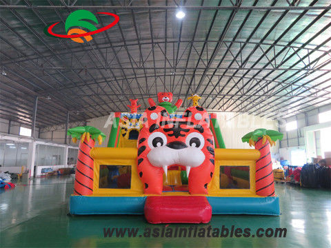 tele cerate 8 x 6M Tiger Inflatable Fun City del PVC di 0.55mm