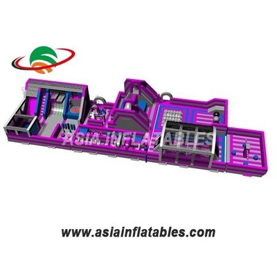 Parco a tema gonfiabile su misura della tela cerata rosa di 18 OZ